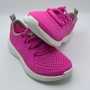 Crocs LiteRide Pacer Pink Sneakers C12 Girls Lightweight Running Shoes